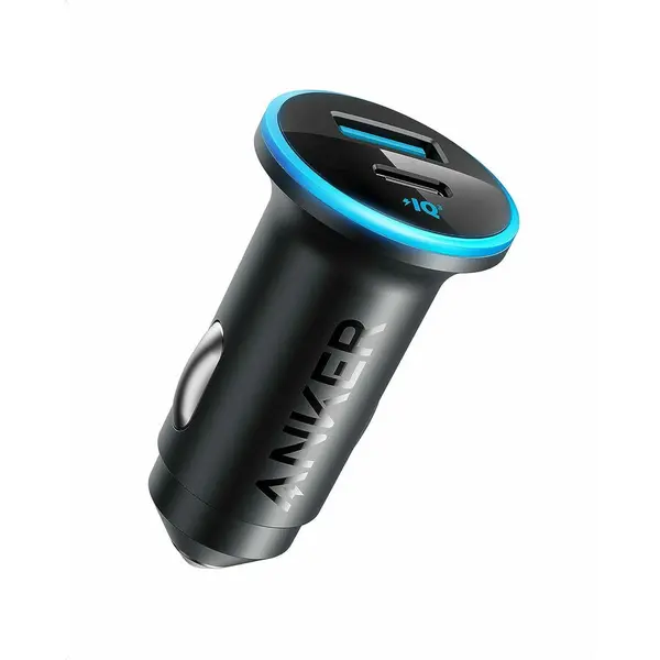 Anker Incarcator auto Anker 323 52.5W, USB-C, USB-A, Power Delivery, PowerIQ 3.0, Negru
