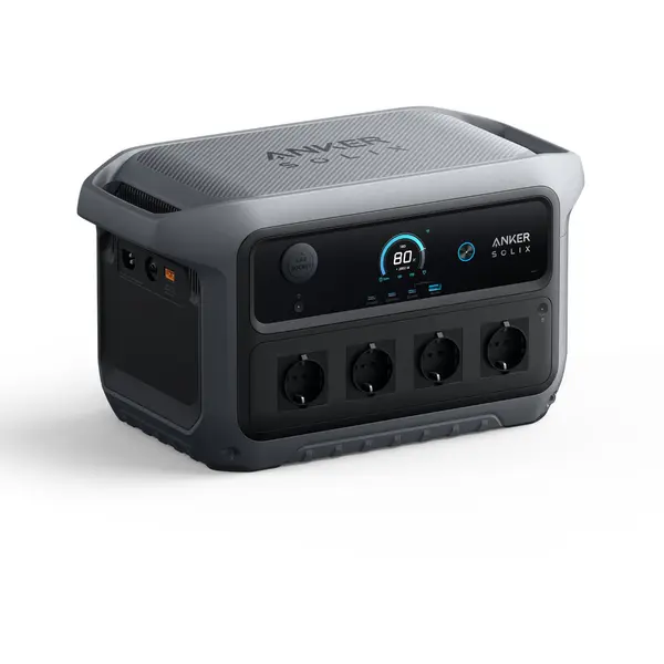 Anker Solix Statie de alimentare portabila Anker Solix C2000 Generatia 2, 2048Wh, 2400W, Functie UPS, Gri