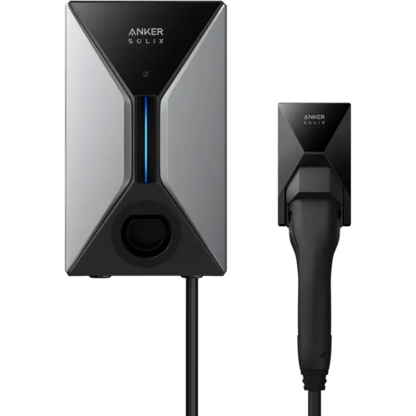 Anker Statie incarcare auto electrice Anker SOLIX V1 Type 2, 7.4 KW Smart EV Charger, RFID, Wi-Fi. Bluetooth, RS485, IP65, Negru-Gri