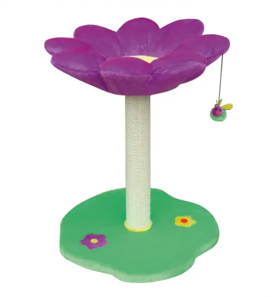 Ansamblu de joaca pentru pisici Croci Daisy, 45 x 45 x 59 cm, mov