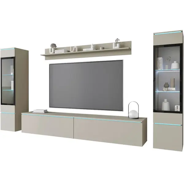 Ansamblu Mobilier Camera De Z, 4 piese, bej, cașmir,
