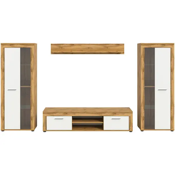 Ansamblu Mobilier Camera De Z, 4 piese, stejar Wotan, 310/159/35 cm