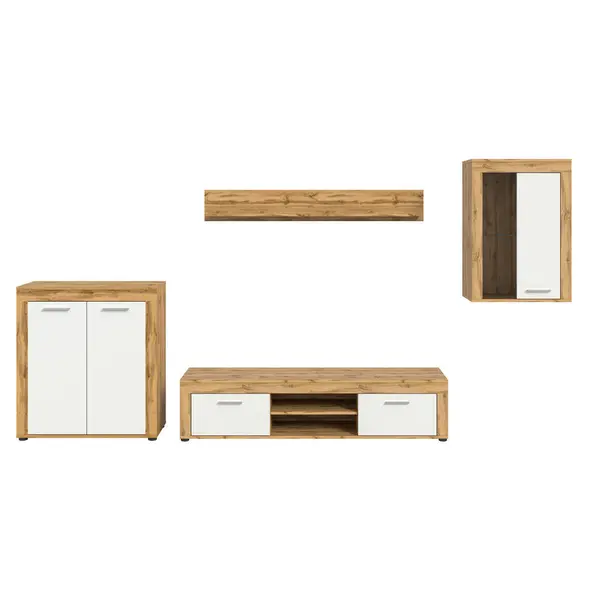 Ansamblu Mobilier Camera De Z, 4 piese, stejar Wotan, 330/169/35 cm