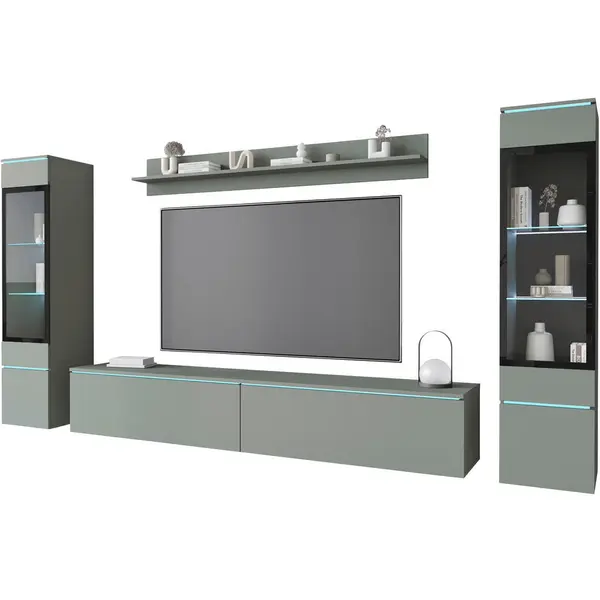 Ansamblu Mobilier Camera De Z, 4 piese, verde,