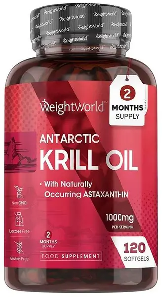 Antarctic Krill Oil, 120 capsule gelatinoase moi, Weight World