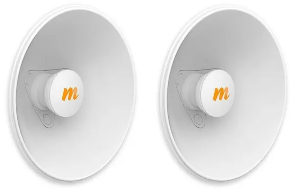 Antene Mimosa - N5-X25, 4.9-6.4 GHz, 25 dBi, 400 mm, 2 bucăți, albe