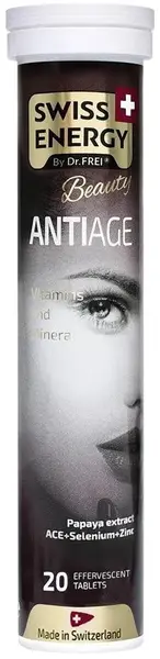 Antiage, 20 comprimate efervescente, Swiss Energy