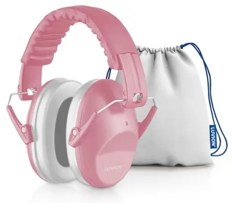 Antifoane pentru copii Luvion - Kids Ear Muff Dusty 2 ani+, roz