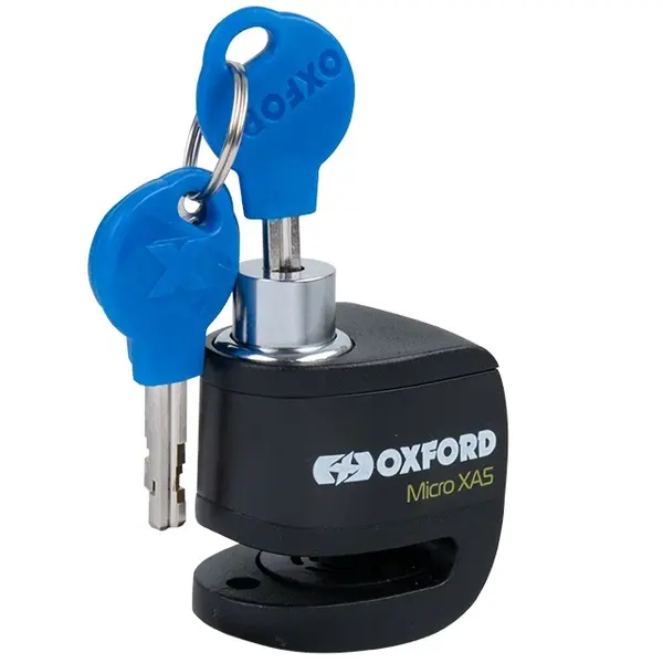 Antifurt Blocator Disc Frana Cu Alarma Moto Oxford Micro XA5 Alarm Disc Lock Otel Negru LK214