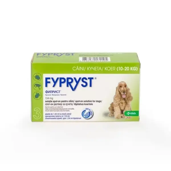 Antiparazitar extern pentru caini Fypryst M 10-20 kg x 1 pipeta