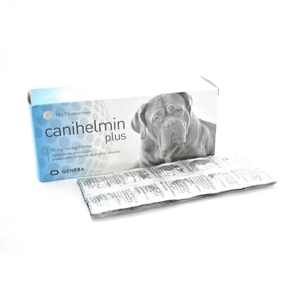 Antiparazitar intern caini CANIHELMIN PLUS 100 tablete