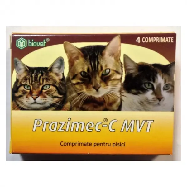 Antiparazitar intern pentru pisici Prazimec C x 4 comprimate