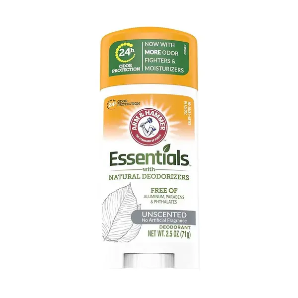 Antiperspirant, Arm & Hammer, Essentials, cu Bicarbonat de Sodiu si Extracte din Plante, fara Aluminiu, fara Parfum, 71gr