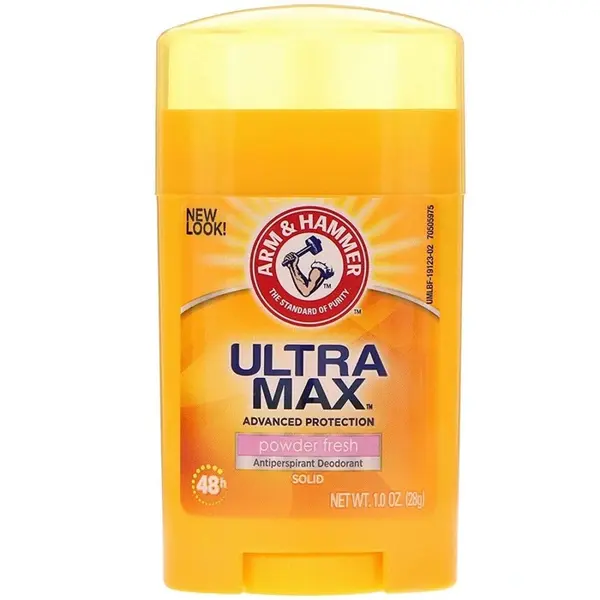 Antiperspirant, Arm & Hammer, UltraMax, Powder Fresh, cu Bicarbonat de Sodiu, 28.3 gr