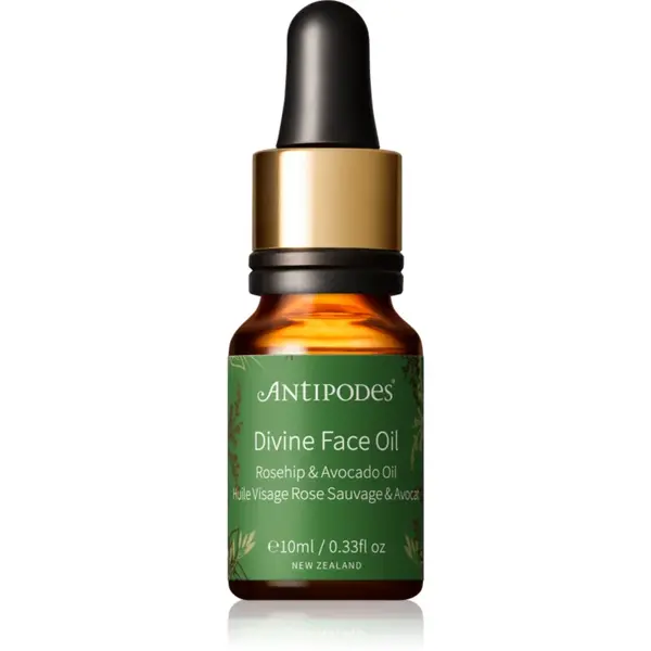Antipodes Divine Face Oil Rosehip & Avocado Oil ser protector impotriva primelor semne de imbatranire ale pielii 10 ml