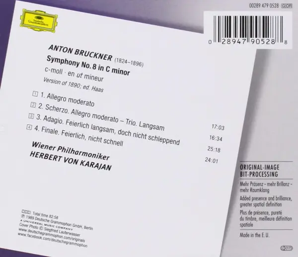 Anton Bruckner: Symphonie No. 8 | Herbert von Karajan, Wiener Philharmoniker