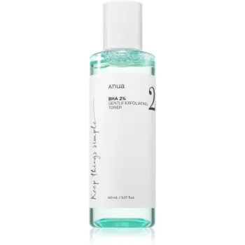 Anua BHA 2% Gentle Exfoliating Toner tonic exfoliant delicat pentru ten acneic