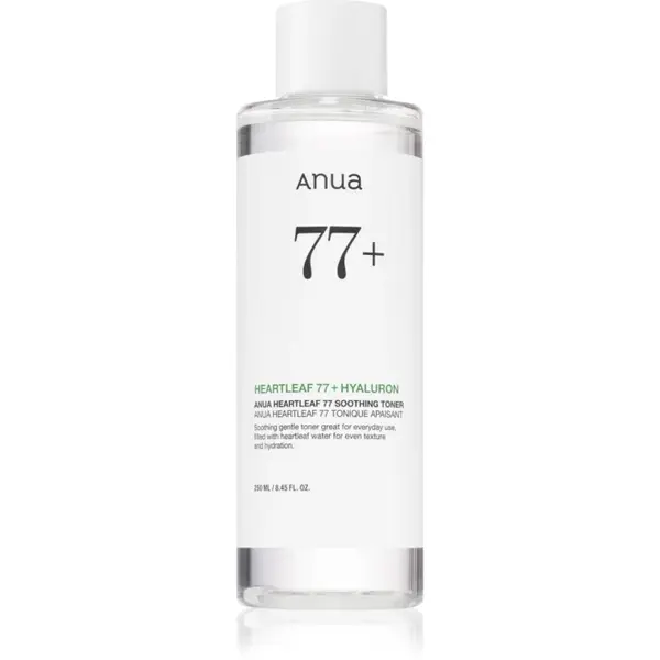 Anua Heartleaf 77% Soothing Toner tonic de curatare si calmant reface bariera protectoare a pielii 250 ml