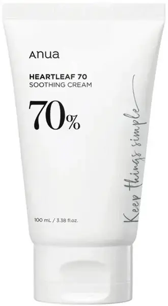 Anua Heartleaf Cremă de față liniștitoare 70%, 100 ml