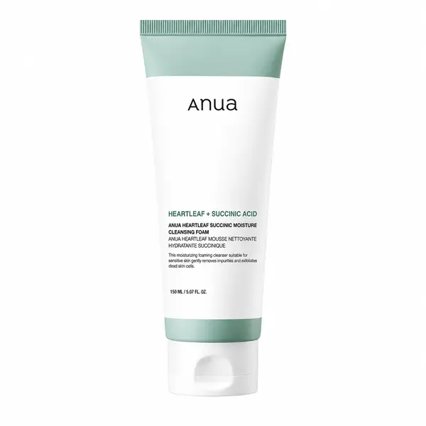 Anua – Heartleaf Succinic Moisture Cleansing Foam, 150ml