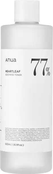 Anua Heartleaf Toner facial calmant 77%, 500 ml