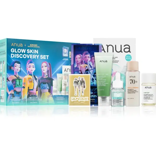 Anua K-Pop Demon Hunters Glow Skin Discovery Set set cadou pentru o piele mai luminoasa