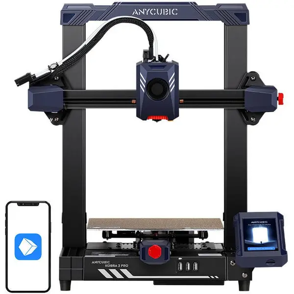 ANYCUBIC Imprimanta 3D Anycubic Kobra 2 Pro, 220x220x250mm, senzor vibratii, z offset automat, direct-drive