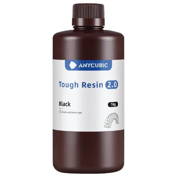 ANYCUBIC Rasina imprimanta 3D ANYCUBIC Tough Resin 2.0, Negru, 1 kg, 405 nm