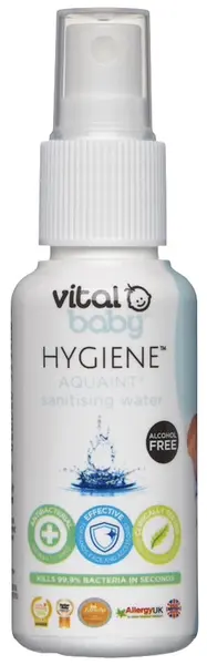 Apă de curățare antibacteriană pentru bebeluși Vital Baby - Aquaint, 50 ml