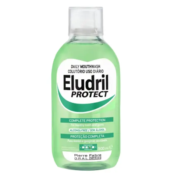 Apa de gura anti-placa, Eludril Protect, Pierre Fabre | 500 ml