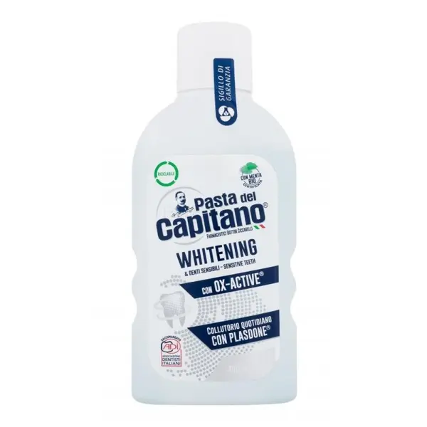 Apa de Gura, Ciccareli, Pasta del Capitano, Whitening, Efect Albirea Dintilor cu Ox-Active, 400ml
