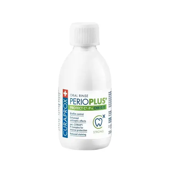 Apa de Gura, Curaprox, Perio Plus Protect, Clorhexidina 0.12%, Protectie impotriva Cariilor, cu Citrox, 200ml