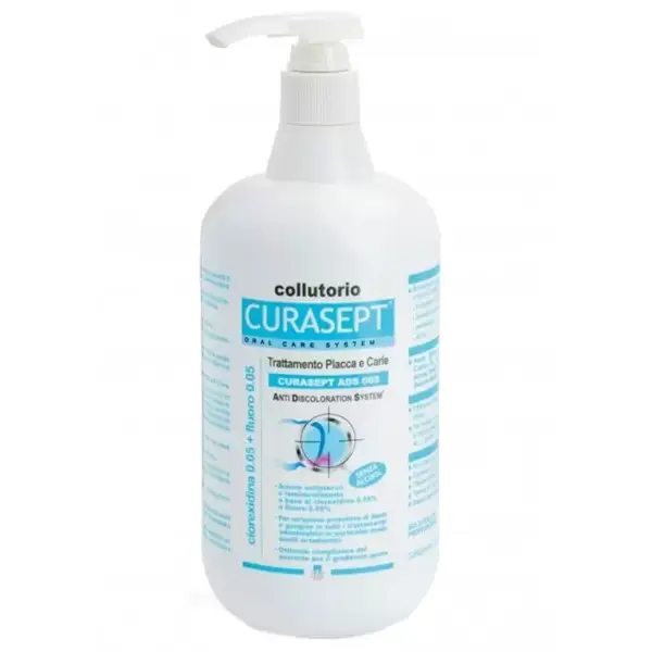 Apa de Gura, Curasept, ADS 905, Clorhexidina 0.05%, Protectie impotriva Gingiilor Iritate, cu Fluor, 900ml