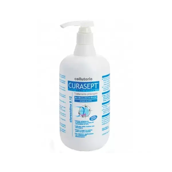Apa de Gura, Curasept, ADS 912, Clorhexidina 0.12%, Protectie impotriva Gingiilor Iritate, fara alcool, 900ml