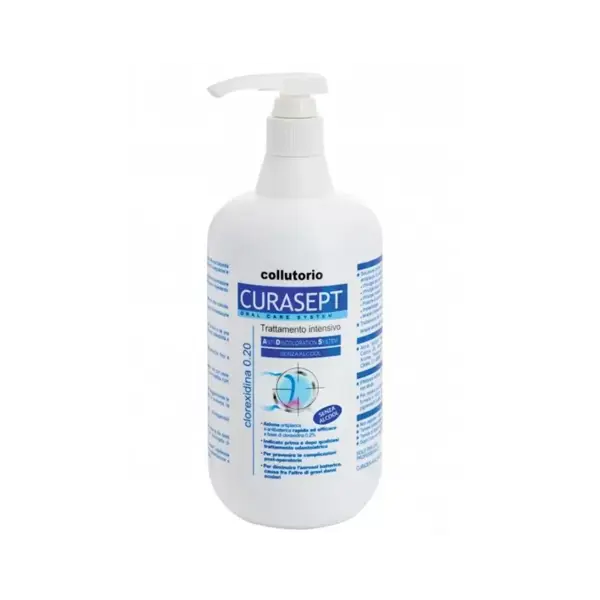 Apa de Gura, Curasept, ADS 920, Clorhexidina 0.20%, Protectie impotriva Gingiilor Iritate, fara Alcool, 900ml