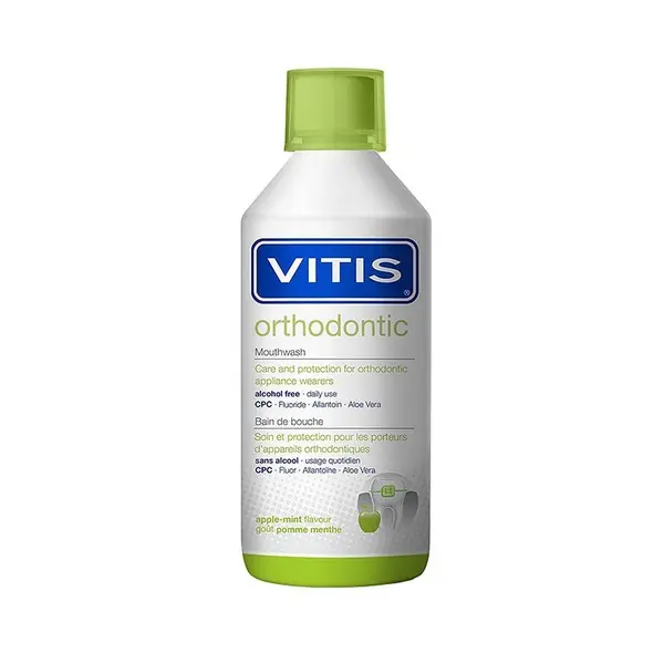 Apa de Gura, Dentaid, Vitis Orthodontic, pentru Igiena Aparatelor Ortodontice, fara Alcool, 500ml