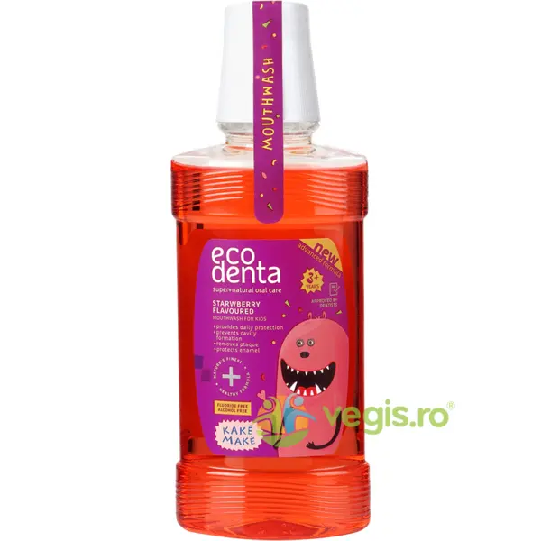 Apa de Gura pentru Copii 3+ cu Aroma de Capsuni 250ml