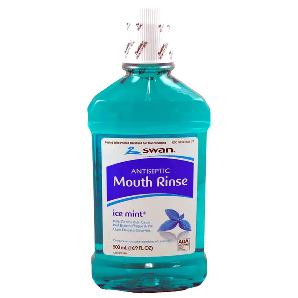 Apa de Gura, SWAN, Ice Mint, Folosire Zilnica sau pentru Irigatoare Bucale, 500ml