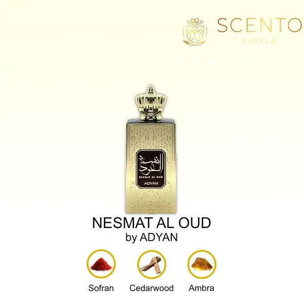 Apă de parfum Adyan, NESMAT AL OUD, unisex, 60ml - Original Dubai