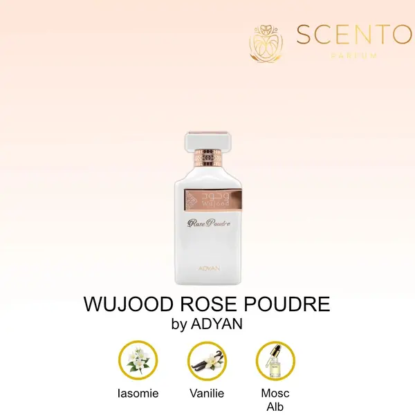 Apa de parfum Adyan, WUJOOD ROSE POUDRE, unisex, 100ml - Original Dubai