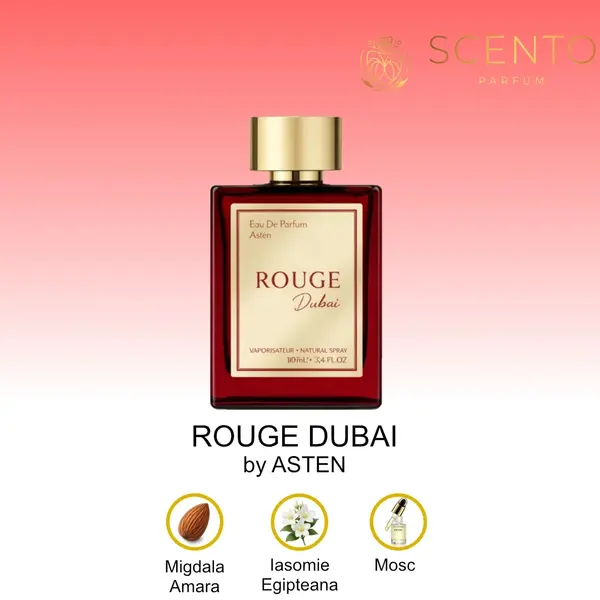 Apă de parfum Asten, Rouge Dubai, unisex, 100ml - Original Dubai