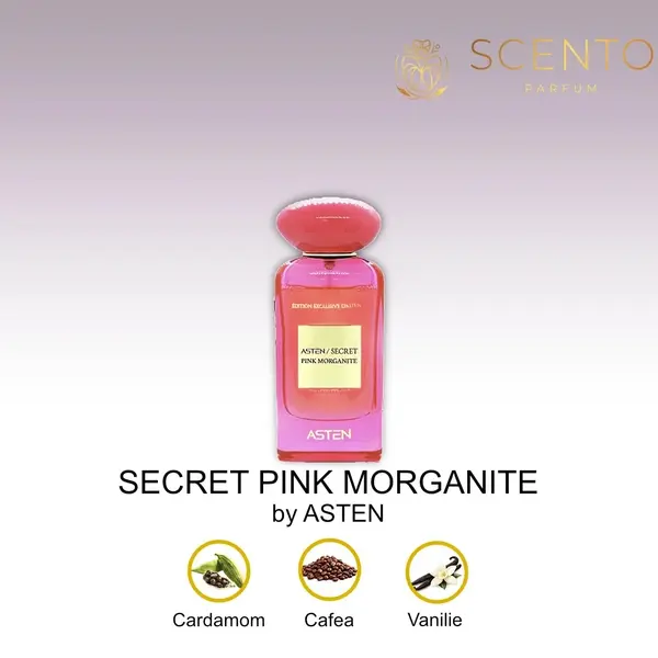 Apă de parfum Asten, Secret Pink Morganite, unisex, 100ml - Original Dubai