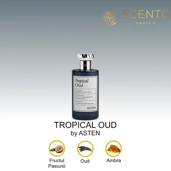 Apa de parfum Asten, Tropical Oud, unisex, 100 ml - Original Dubai