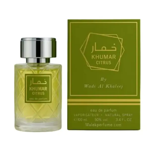 Apa de Parfum Khumar Citrus, Wadi Al Khaleej, Unisex - 100ml