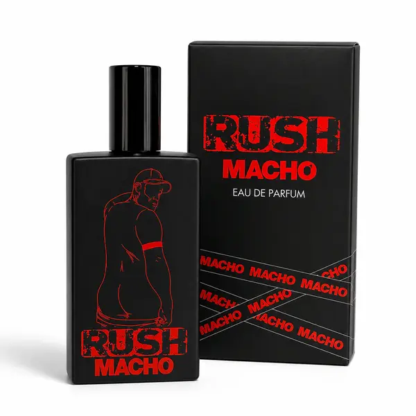 Apă de parfum MACHO RUSH, pentru bărbați, cu note de lămâie, salvie și ambră neagră, 30 ml
