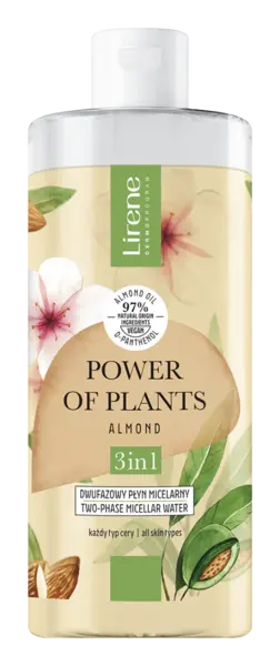 Apa micelara 3in1 bifazica Migdale Power Of Plants, 400ml, Lirene