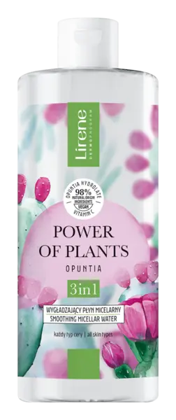 Apa micelara 3in1 cu efect netezitor Opuntia Power Of Plants, 400ml, Lirene