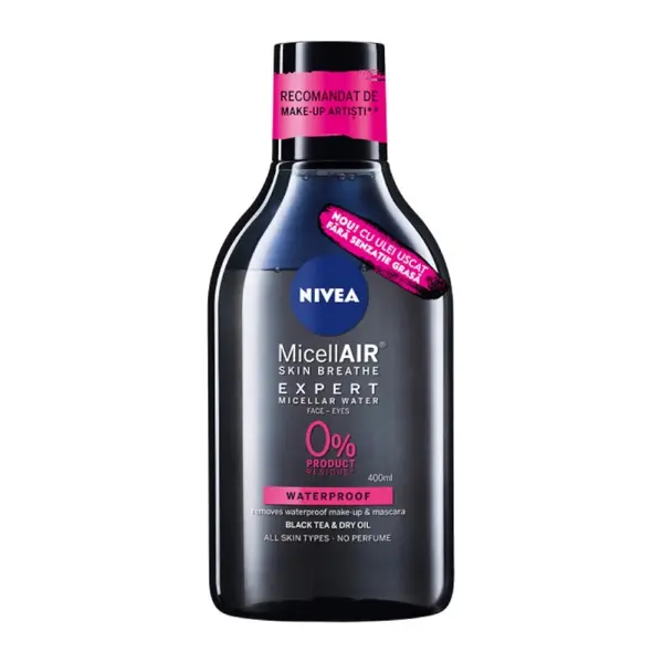 Apa Micelara Bifazic Expert Waterproof Nivea Visage Cleansing 400 ml