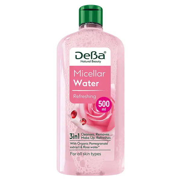 Apa micelara revigoranta DEBA Natural Beauty, Rubella | 500 ml