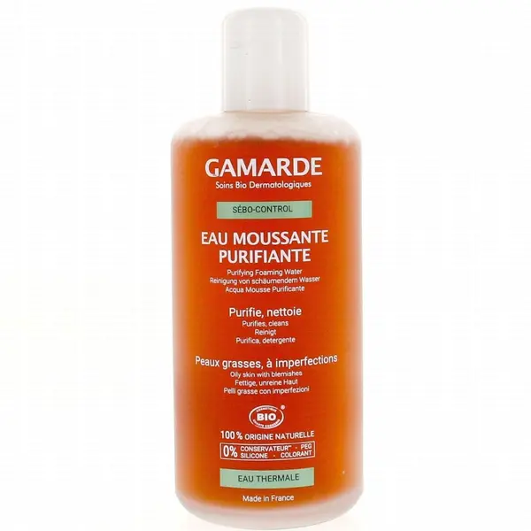 Apa Spumanta Purifianta, Gamarde, Sebo-Control, pentru Tenul Gras, Curata Delicat si Elimina Excesul de Sebum, cu Apa Termala, 2